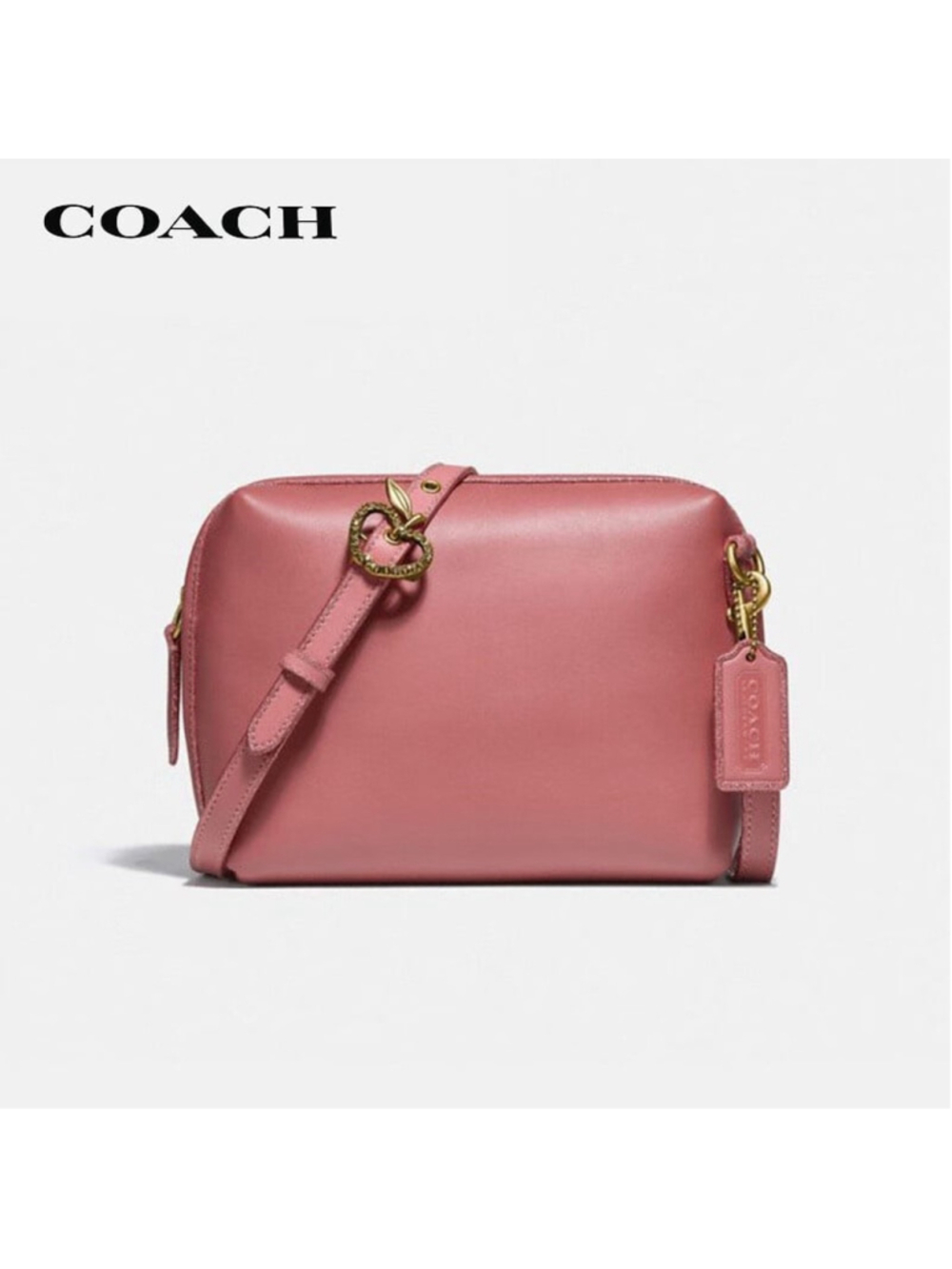 Coach 1941 Pink Soft Camera Bag Crossbody Glovetanned Leather